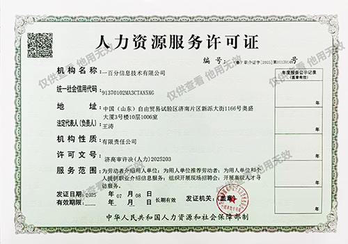 人力资源许可证